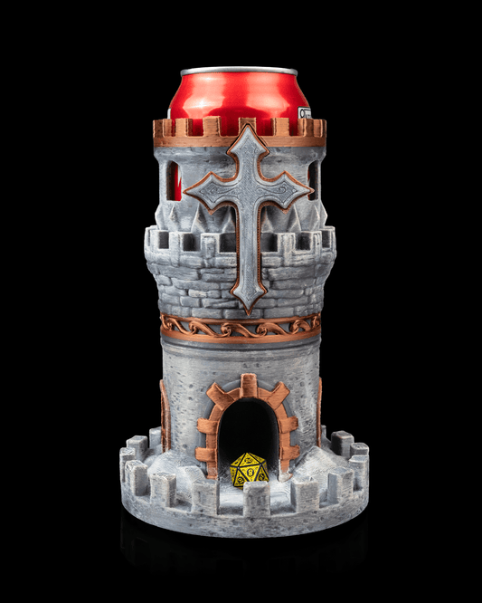 🏰 Tower of the Valiant – Can Holder & Dice Tower